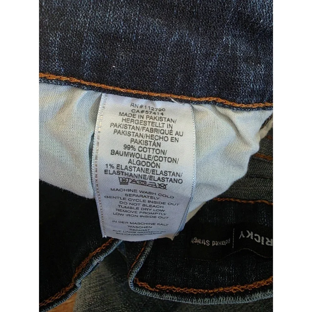 True Religion Jeans Men Sz 31 Blue Ricky Relaxed Straight Washed 5 Pocket Modern